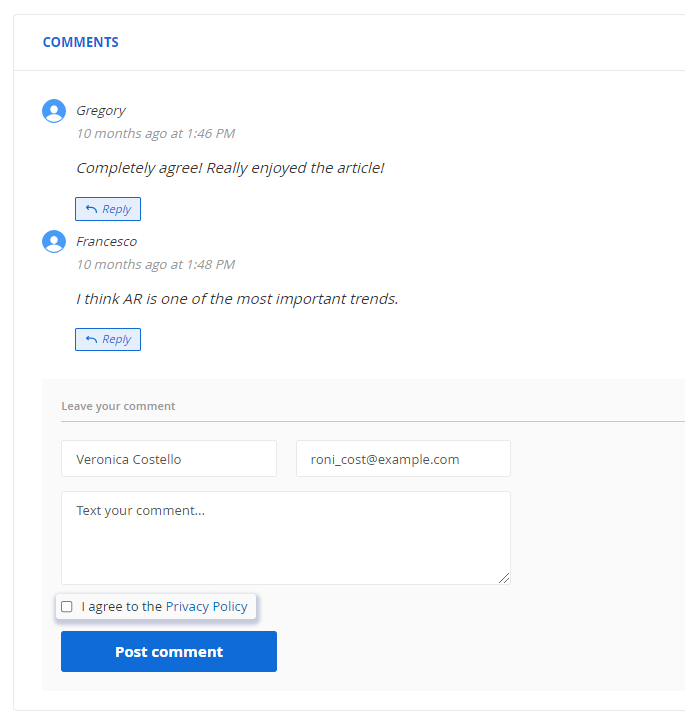 magento 2 gdpr gdpr blogpro comment